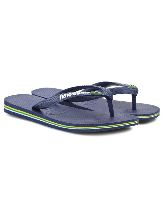 Havaianas Zehentrenner Havaianas Brasil Logo 41108500555 Dunkelblau