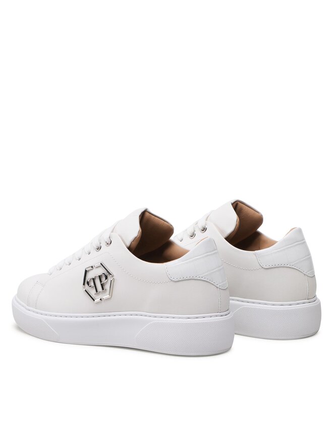 PHILIPP PLEIN Снікерcи PHILIPP PLEIN Hexagon SACS WSC2649 PLE075N Білий