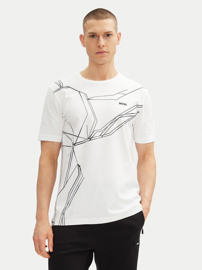 BOSS BOSS Camiseta Beetle 50542048 Blanco Regular Fit