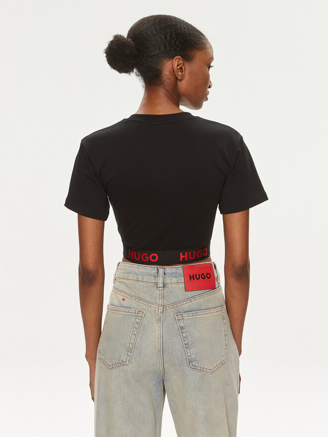 HUGO Hugo T-Shirt Logo 50520497 Μαύρο Relaxed Fit