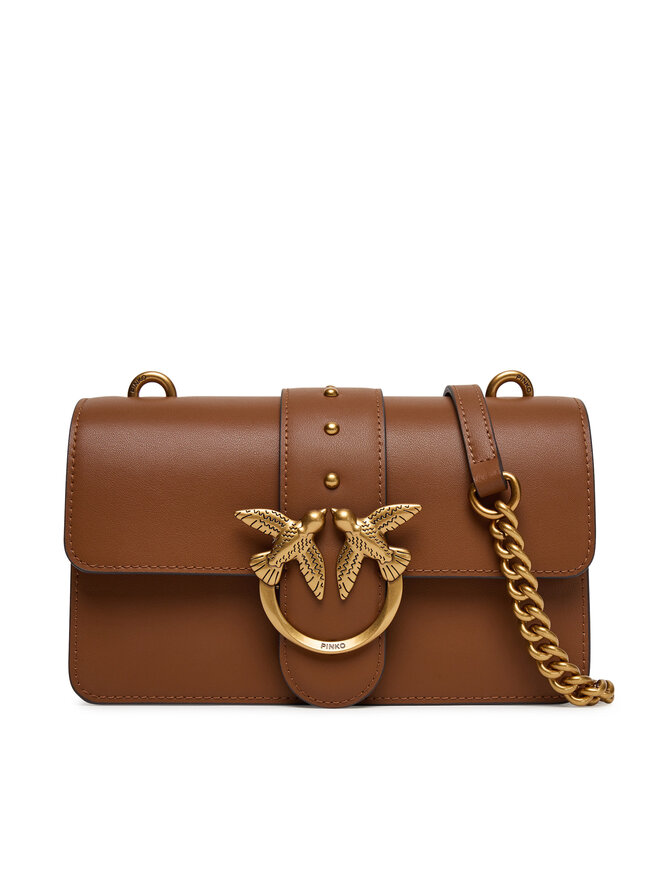 PINKO Handtasche PINKO Love One Mini ST.CL Al 25-26 PLTT 105856 A0F1 Braun