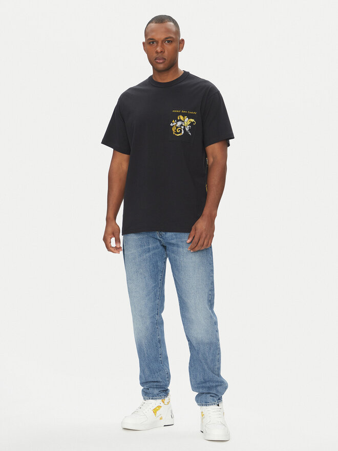 Versace Jeans Couture Versace Jeans Couture T-Shirt 78GAH6RB Schwarz Regular Fit