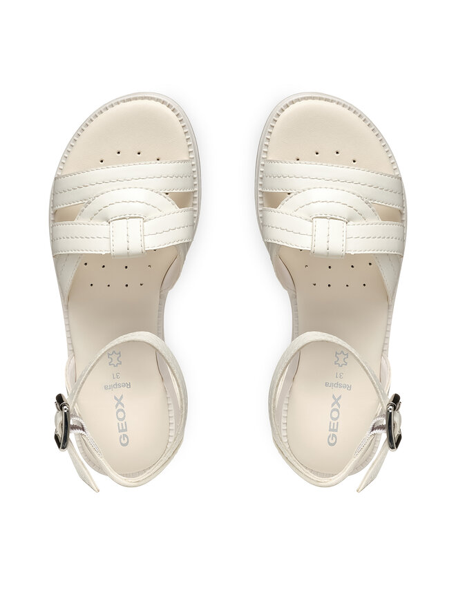 Geox Sandály Geox Jr Karly J5535B 000BC C1000 M Bílá