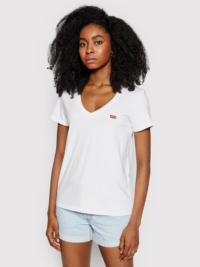 Levi's® Levi's® Camiseta Perfect V-Neck Tee 85341-0002 Blanco Regular Fit