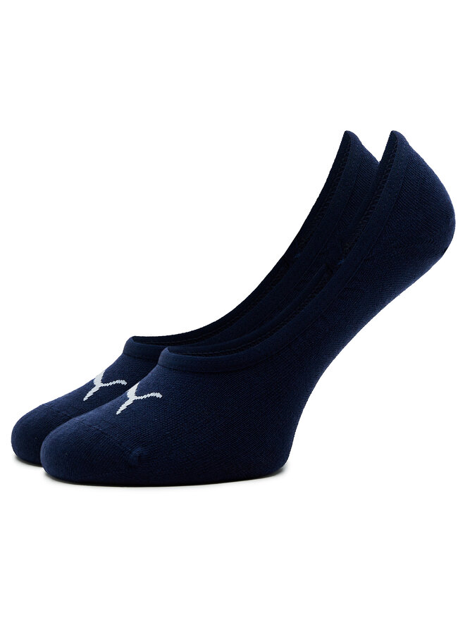 Puma Set di 3 paia di pedulini unisex Puma Footie 3P Unisex 906930 Blu scuro
