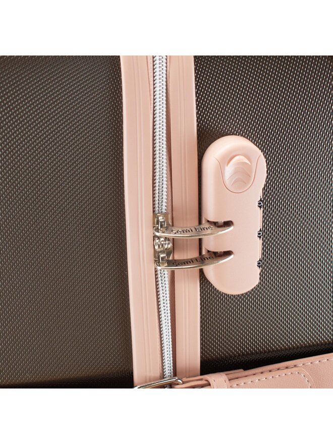 Semi Line Valigia grande Semi Line T5673-4 Marrone