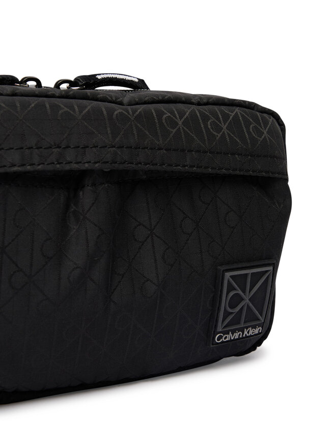 Calvin Klein Kosmetiktasche Calvin Klein Emblem Aop Washbag LV04D1208G Schwarz