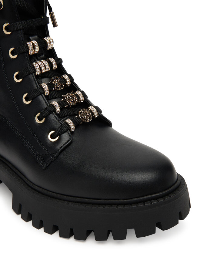 Guess Trapery Guess FLTFNA ELE10 Czarny