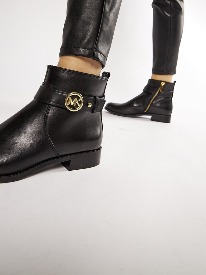 Bottines MICHAEL Michael Kors Abigail Flat Bootie 40R1ABFE5L Noir chaussures