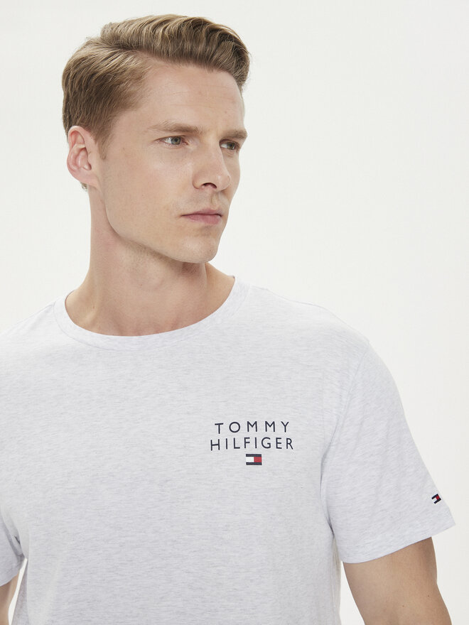 Tommy Hilfiger Tommy Hilfiger Marškinėliai Logo UM0UM02916 Pilka Regular Fit