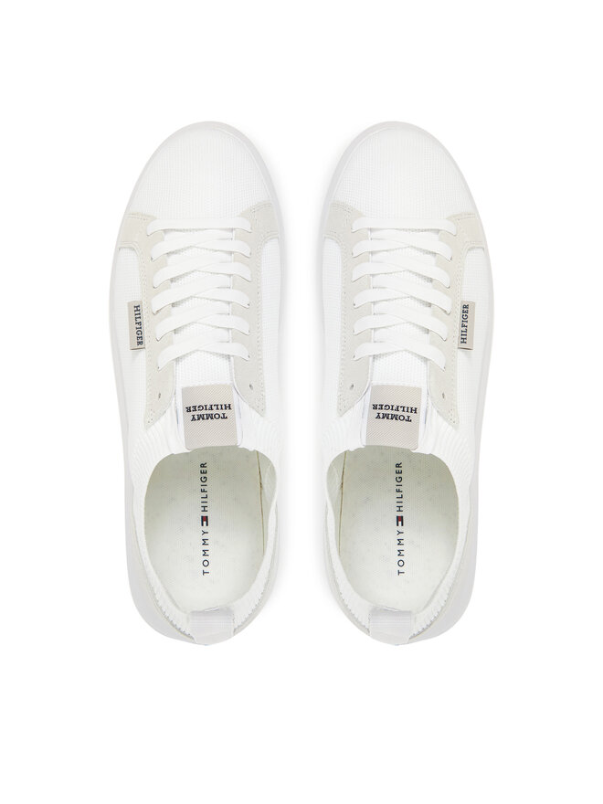 Tommy Hilfiger Αθλητικά Tommy Hilfiger Light Cupsole Knit Seasonal FM0FM05403 Λευκό