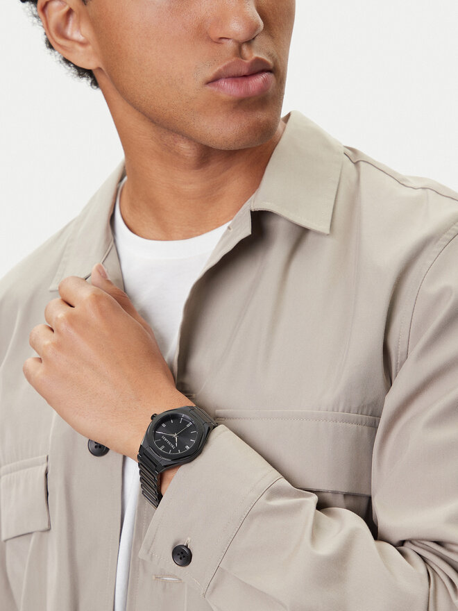 Trussardi Juego de reloj y tarjetero Trussardi R2453156007 Negro