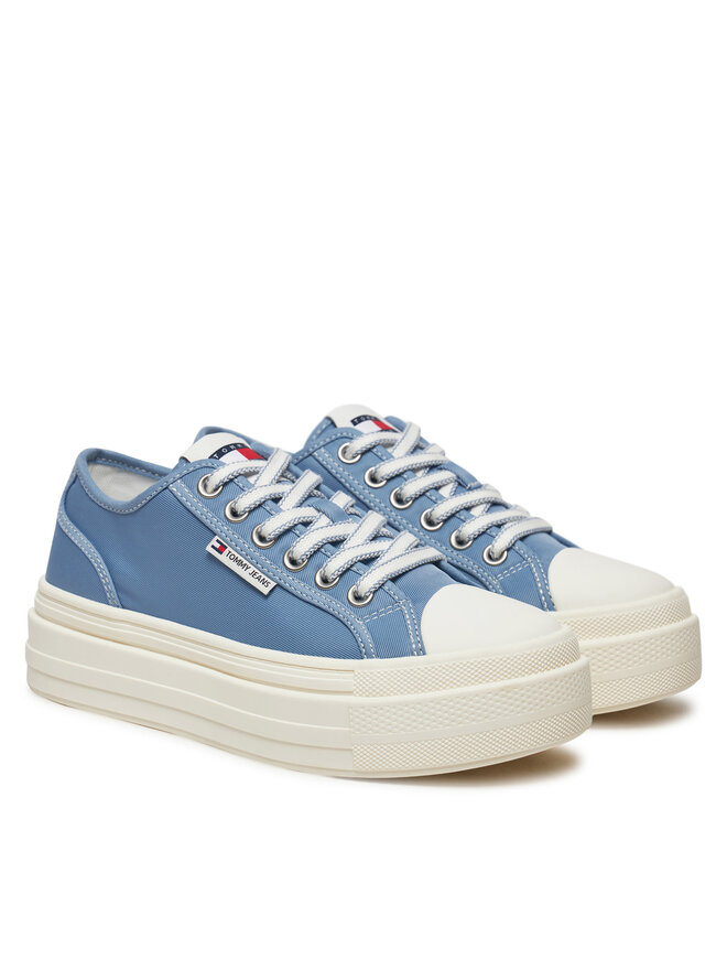 Tommy Jeans Trampki Tommy Jeans Foxing EN0EN02713 Niebieski