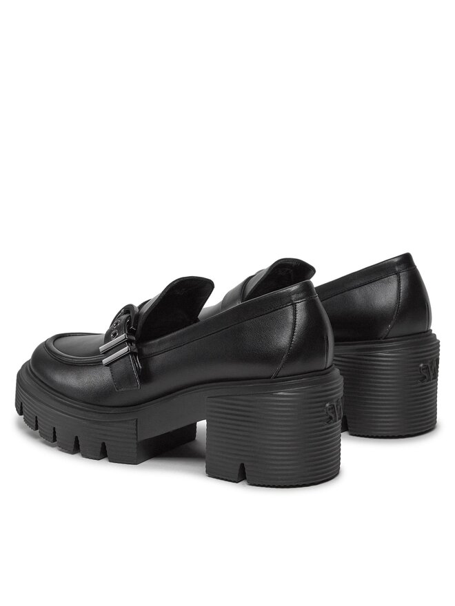 Stuart Weitzman Félcipő Stuart Weitzman Maverick Soho Loafer SF624 Fekete