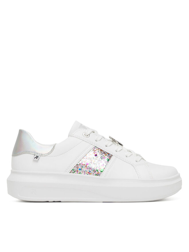 Rieker Revolution Lifestyle Sneakersy Rieker Revolution Lifestyle W1202-83 Biały