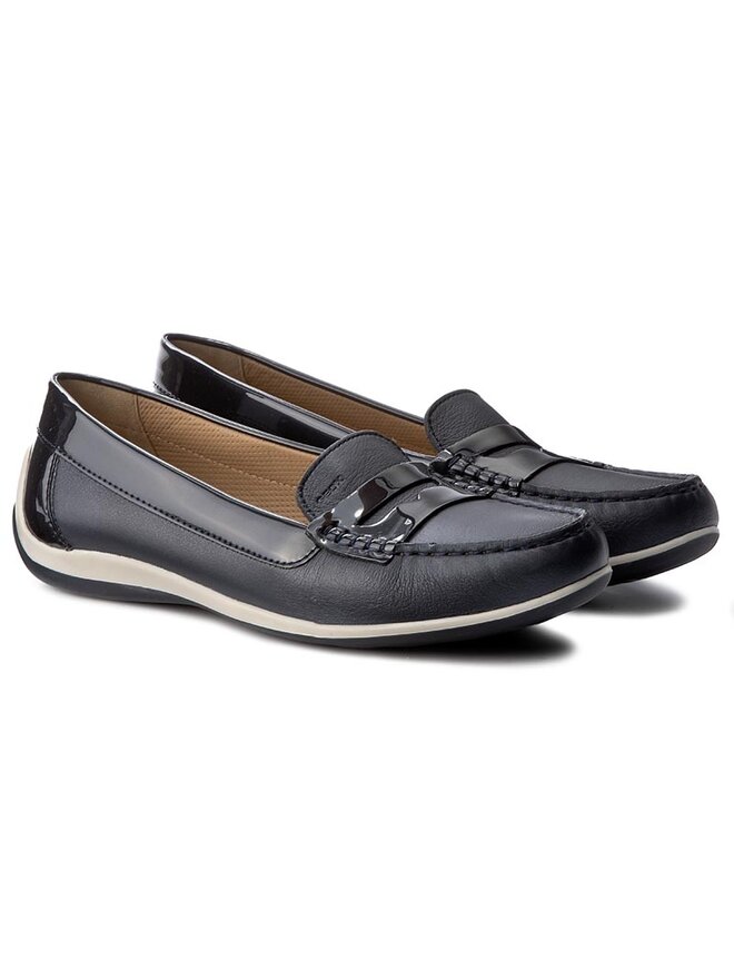 Mocassins Geox D Yuki B D6455B 0AKHI C4002 Bleu marine chaussures