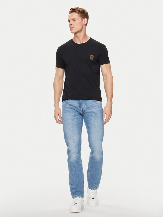 Versace Versace Camiseta Medusa AUU01005 Negro Slim Fit