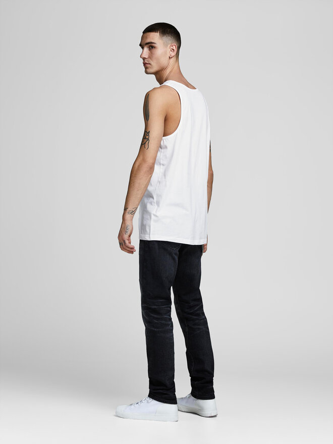 Jack&Jones Jack&Jones Set 2 majic brez rokavov Basic 12133910 Bela Regular Fit