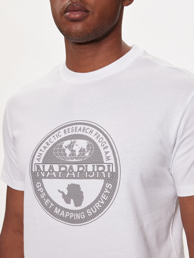 Napapijri Napapijri Camiseta S-Bollo NP0A4I3C Blanco Regular Fit
