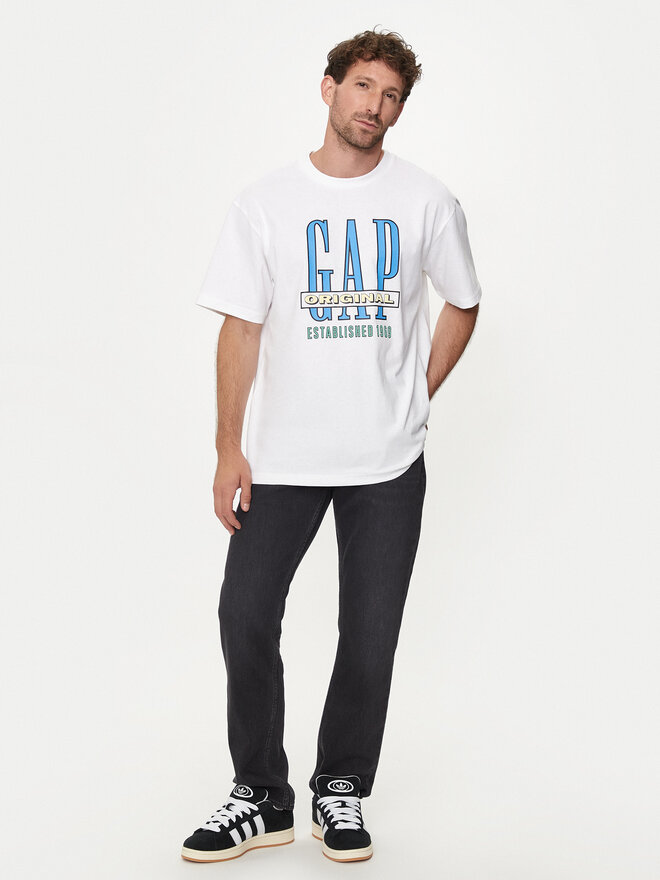 Gap Gap Camiseta 664006-01 Blanco Regular Fit