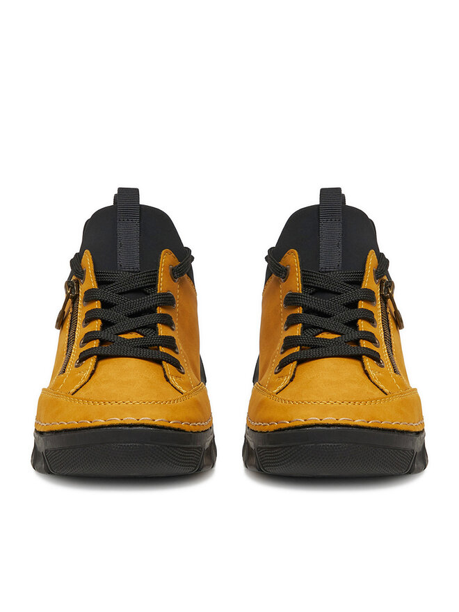 りーにょ Sneakersy Rieker 55073-68 Żółty | eobuwie.com.pl