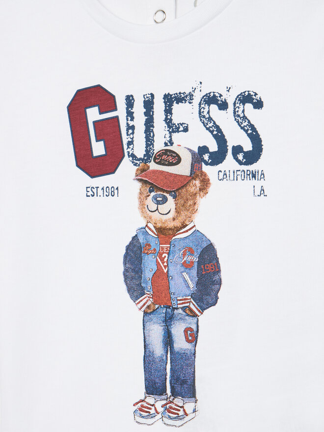 Guess Guess Marškinėliai N5YI22 K8HM4 Balta Regular Fit