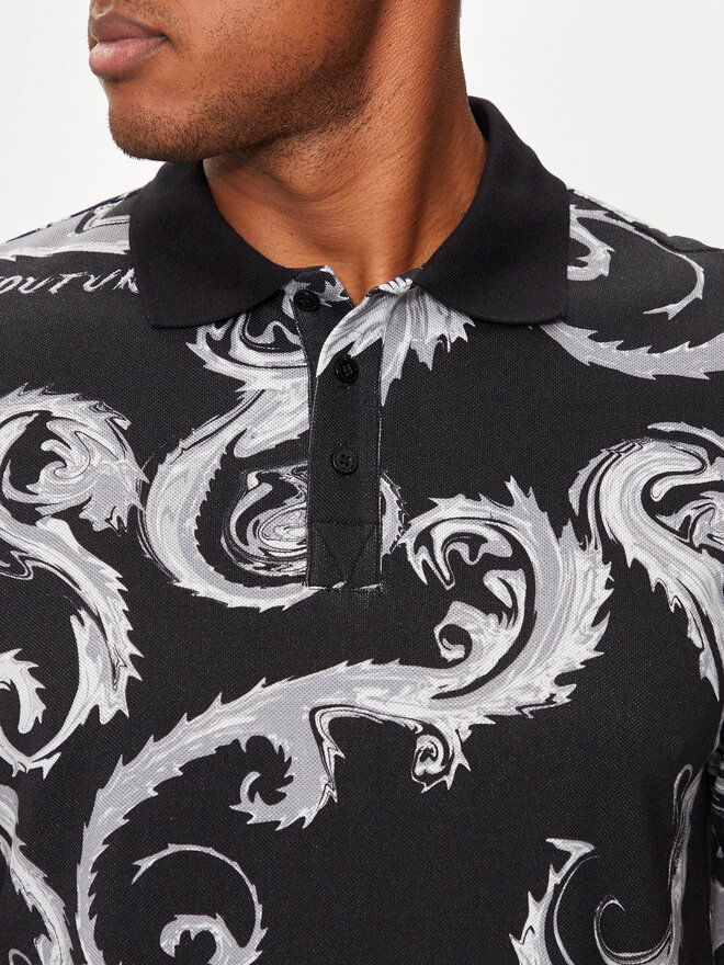 Versace Jeans Couture Versace Jeans Couture Poloshirt 77GAG6S0 Schwarz Regular Fit