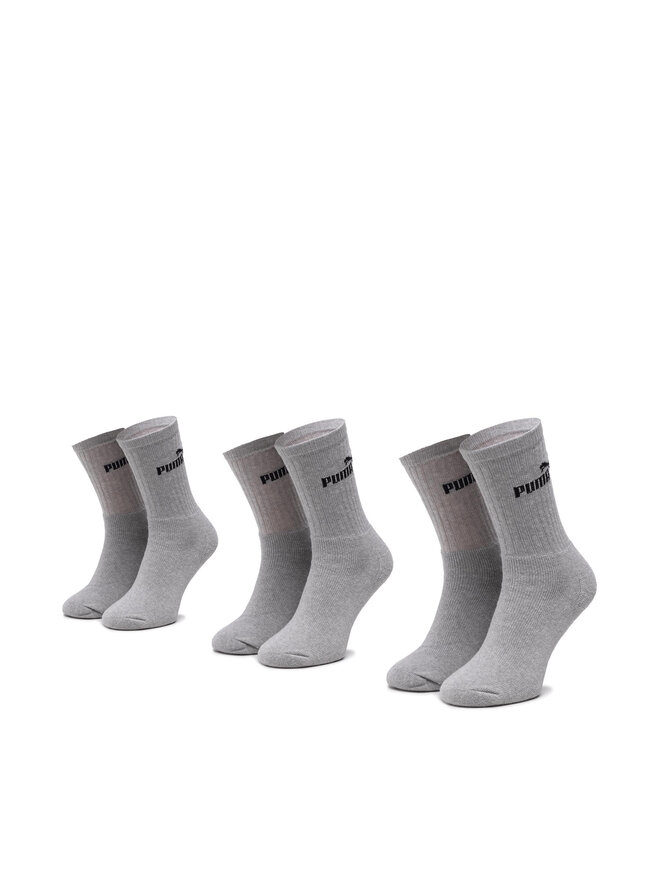 Puma 3 pares de calcetines altos unisex Puma 907934 r. 35/38 Gris