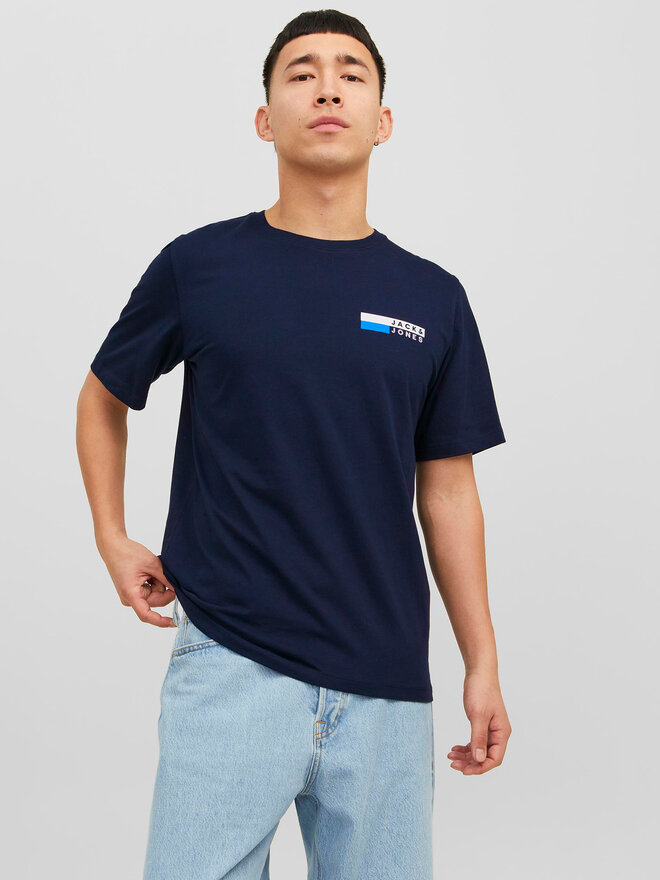 Jack&Jones Jack&Jones Póló Corp 12233999 Sötétkék Standard Fit