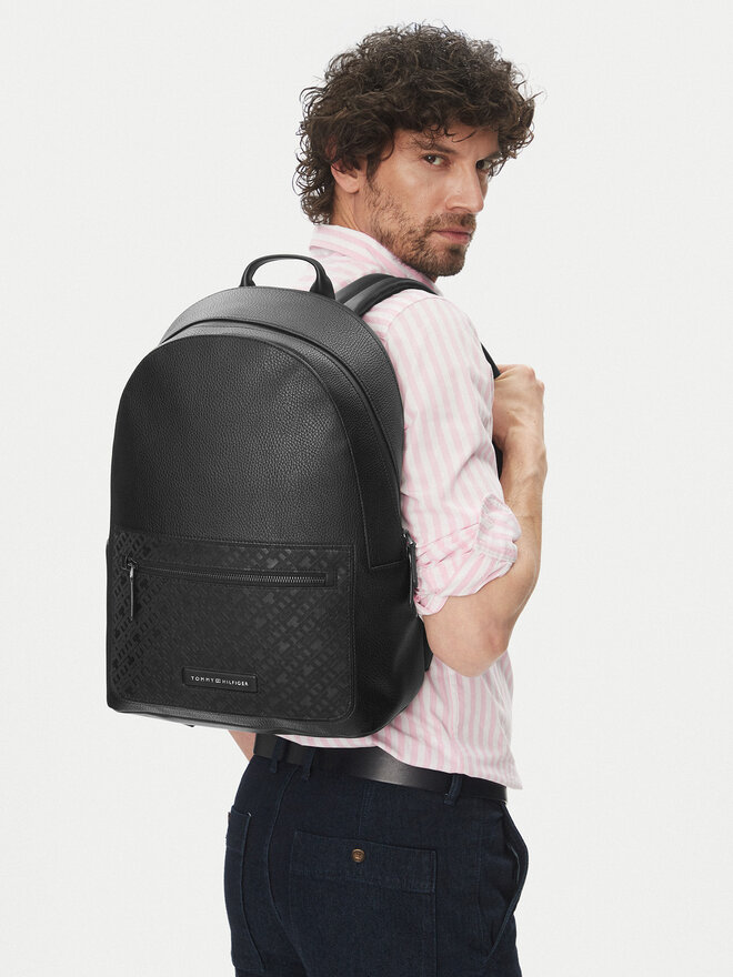 Tommy Hilfiger Σακίδιο Tommy Hilfiger Th Monogram Backpack AM0AM13208 Μαύρο