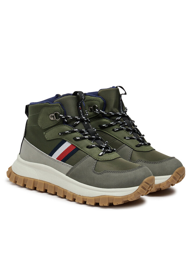 Tommy Hilfiger Bakancs Tommy Hilfiger T3B9-33680-1696A S Zöld