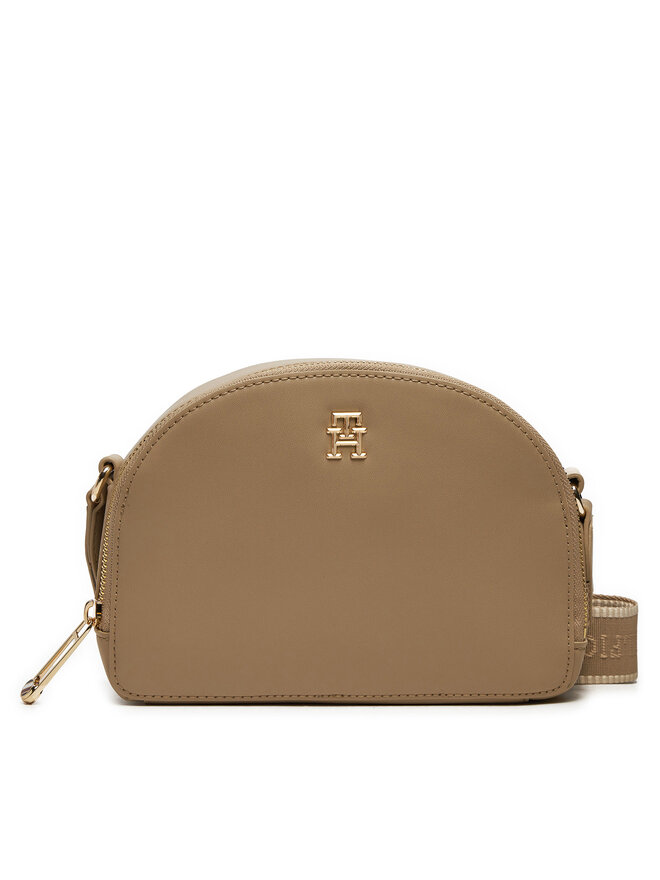 Tommy Hilfiger Kabelka Tommy Hilfiger Monotype Half Moon AW0AW16482 Béžová
