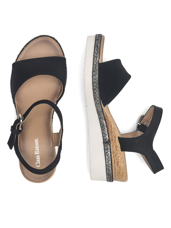 Clara Barson Espadryle Clara Barson WS2189-15 Czarny