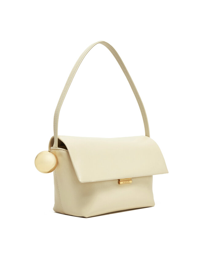 JACQUEMUS Ročna torba JACQUEMUS Le Rond Carre 24H243BA383-3171 Écru