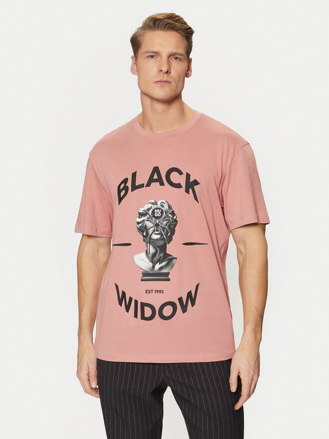 HUGO HUGO Camiseta Dostalgi 50530684 Rosa Relaxed Fit