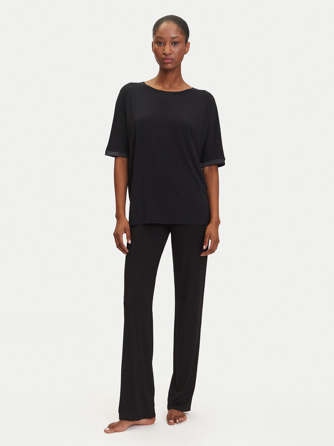 BOSS BOSS Pyjama-T-Shirt Sheen 50545569 Schwarz Relaxed Fit