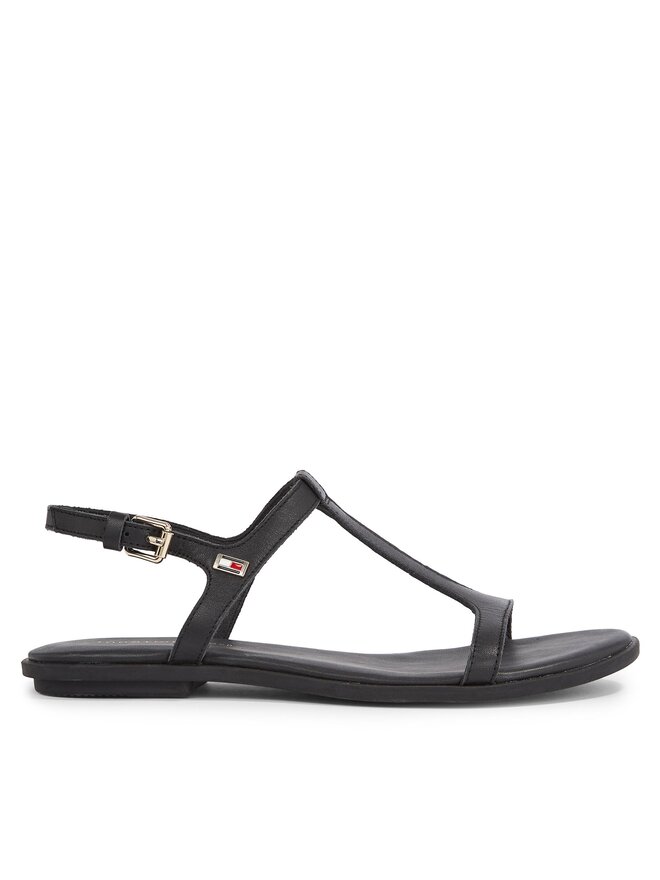 Tommy Hilfiger Sandalen Tommy Hilfiger Th Flat Sandal FW0FW07930 Schwarz
