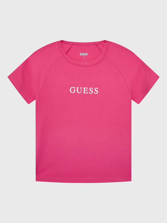 Guess Guess Marškinėliai J3RI34 KABR0 Rožinė Regular Fit