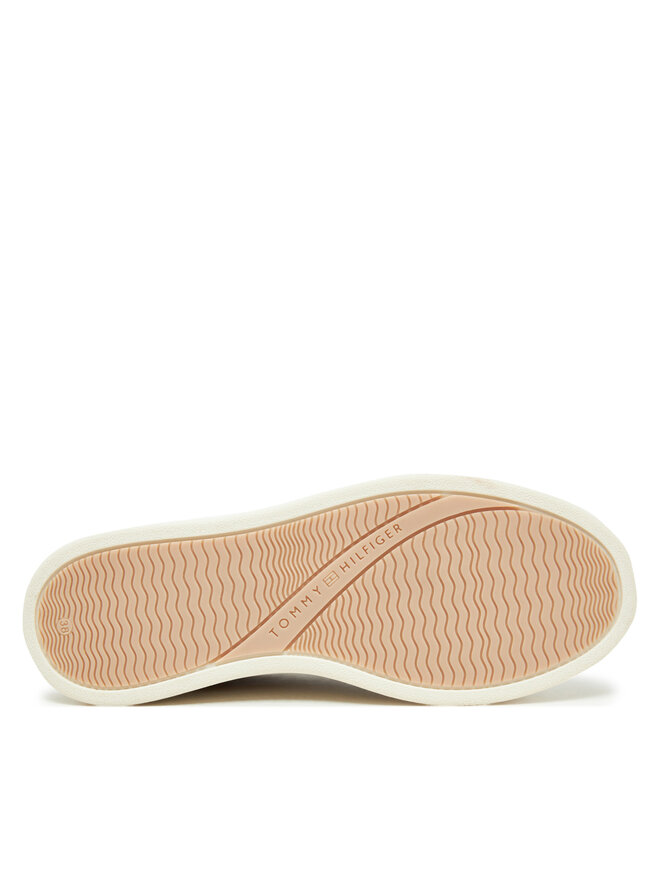 Tommy Hilfiger Sneakersy Tommy Hilfiger Modern Court Sneaker Nubuck FW0FW08462 Beżowy