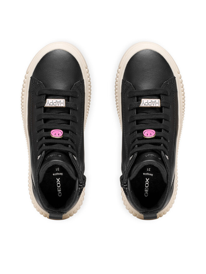 Geox Sneakers Geox J Laquinny Girl J66M3A 000BC C9999 M Schwarz