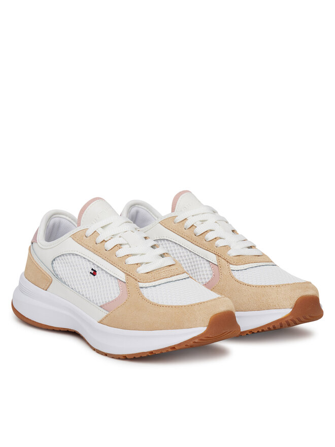Tommy Hilfiger Sneakersy Tommy Hilfiger Sporty Runner FW0FW08644 Biały