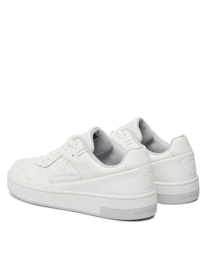 Calvin Klein Jeans Сникърси Calvin Klein Jeans Basket Cupsole Low Lth In Sat YM0YM00867 Бял