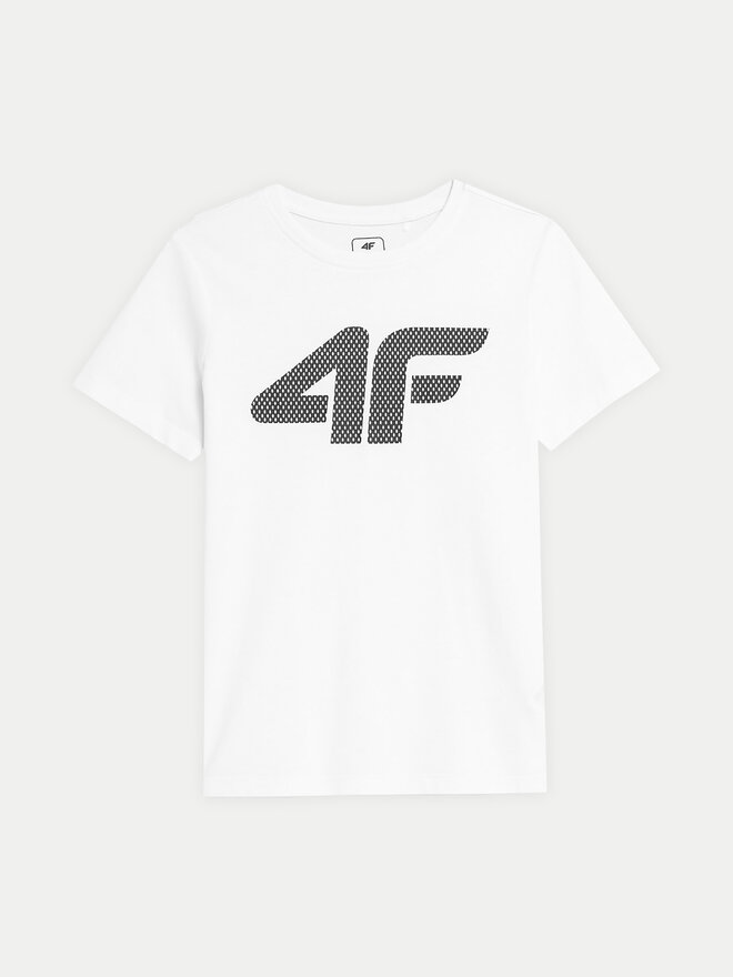 4F 4F Marškinėliai 4FJWSS24TTSHM1115 Balta Regular Fit