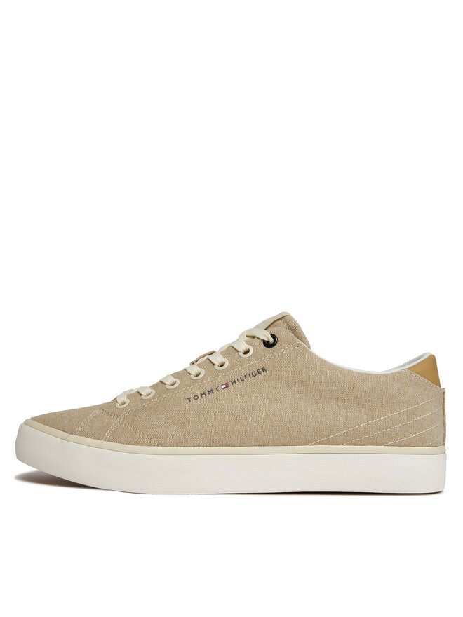 Tommy Hilfiger Сникърси Tommy Hilfiger Th Hi Vulc Low Chambray FM0FM04945 Бежов