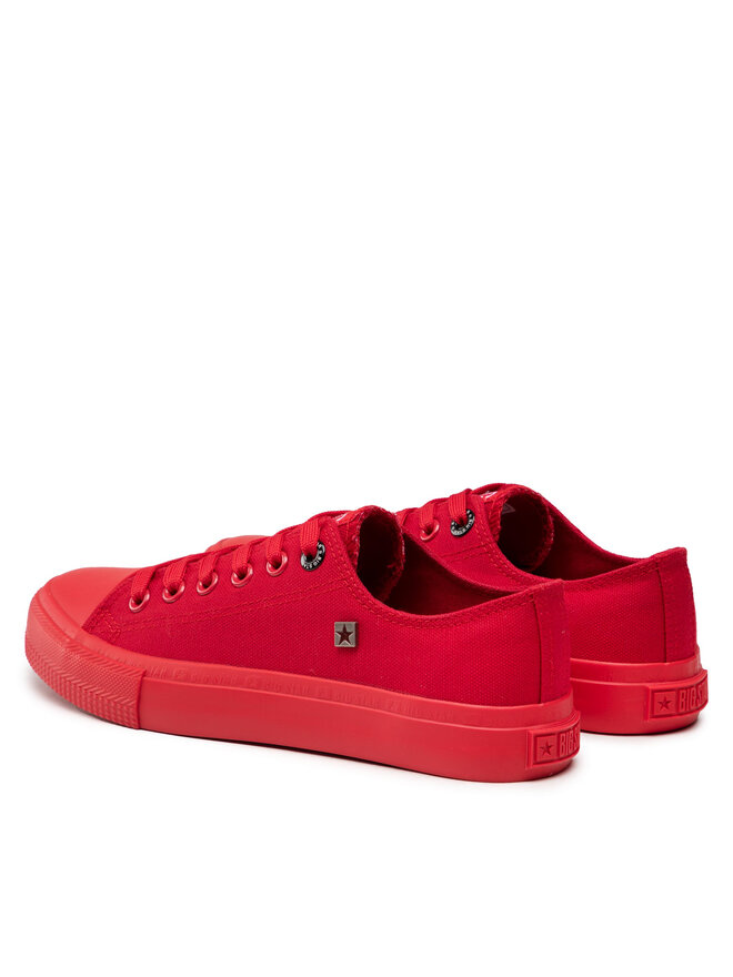 Big Star Shoes Plátenky Big Star Shoes AA274007 Červená