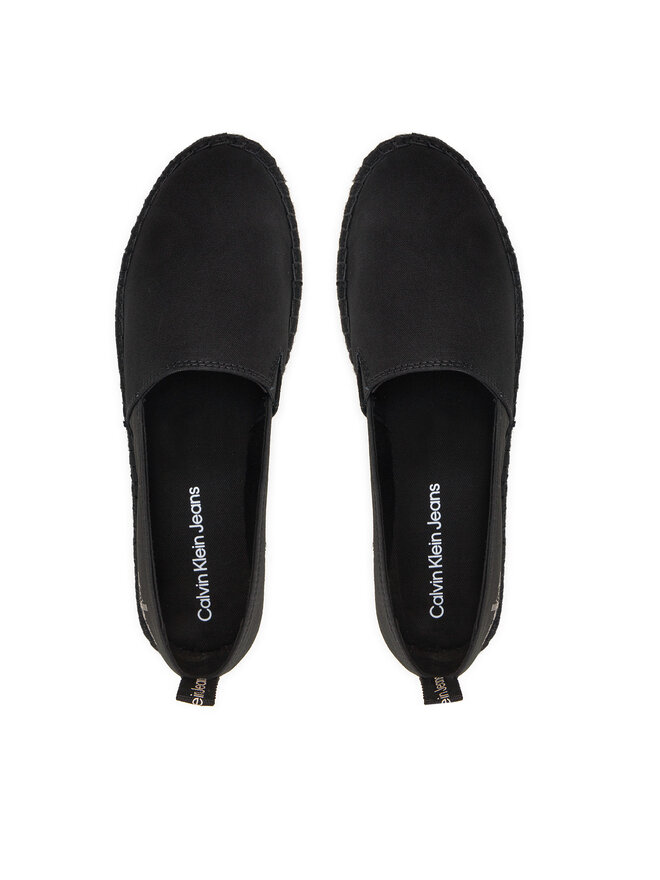 Calvin Klein Jeans Espadrile Calvin Klein Jeans Platform Espadrille Mix Ml Mtl YW0YW01622 Črna