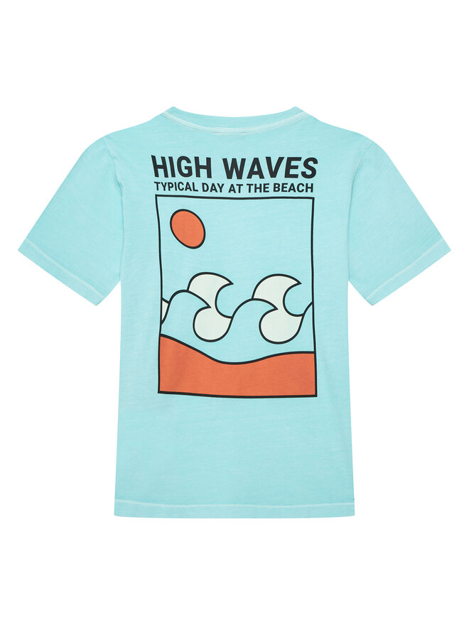 United Colors Of Benetton United Colors Of Benetton T-shirt 3PCMC10N7 Plava Regular Fit