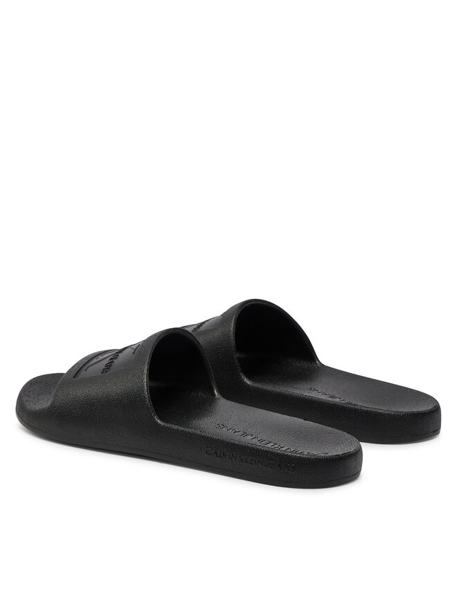 Calvin Klein Jeans Чехли Calvin Klein Jeans Slide Monogram Debossed Eva YW0YW00102 Черен