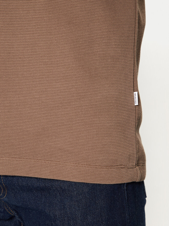 Selected Homme Selected Homme Poloshirt 16095710 Braun Regular Fit
