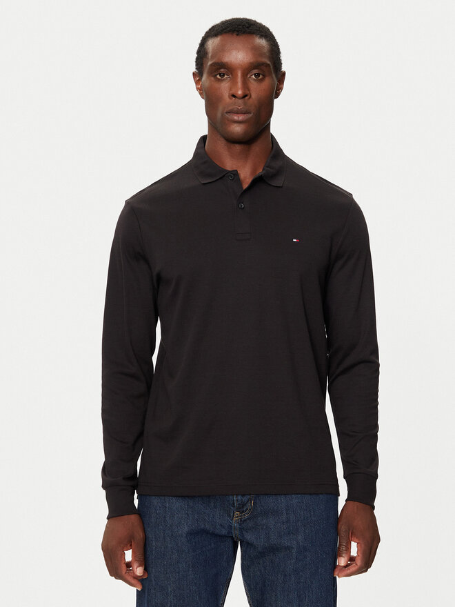 Tommy Hilfiger Tommy Hilfiger Polo MW0MW37317 Μαύρο Regular Fit